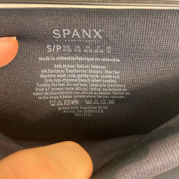 Spanx Look At Me Now Seamless Leggings Black Camo Size Small - Picture 6 of 6